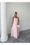 Women's Chest Ring Detail Strap Linen Dress