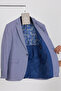 Arezzo Men's Navy Blue Polyviscose Fabric Sports Blazer Jacket - 3
