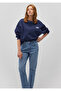 Women's Sweatshirt M1611600-70487 Indigo - 2