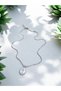 White Charm Stainless Tarnish Guaranteed Steel Silver Color Women's Necklace-Women's Necklace- Necklace