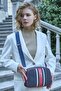 Women's Messenger Bag - Navy Blue, White and Red Us23666 - 2