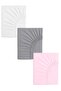 3 Pieces 50 X 90 X 10 cm Mother's Side Elastic Combed Cotton Fabric Baby Bedsheet