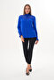 Women's Plus Size Floş Lace Slim Crepe Shirt - 2