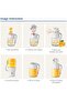 Portable Fruits Juice Blender Machine 1L - Type-C USB Rechargeable 10 Blade System Travel Friendly - 8