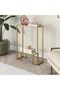 FFD Pre-Assembled Console Table with Glass Shelves and 1.3cm Thick Metal Frame - Modern Entryway - 5