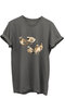 Five Piece Cake Printed Nature and Hunting Themed 100% Cotton Regular Fit Unisex T-Shirt
