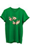 Five Piece Cake Printed Nature and Hunting Themed 100% Cotton Regular Fit Unisex T-Shirt