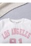 Girl's Los Angeles 91 Printed Crop T-Shirt - Skirt Set - 3