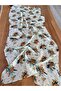 White Floral Patterned Soft 170 X 55 cm Shawl Scarf Hair Band 1757099