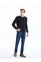 Lcwaikiki Classic Crew Neck Long Sleeve Plaid Men's Knitwear Sweater (W5) - 2