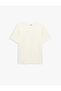 Set of 7 Short Sleeve Crew Neck Cotton Basic T-Shirts - 6