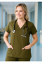 Nurse Uniform Top Uitralycra Spaniard -Doctor Nurse Uniform Top Scrubs Uniform Surgical Top- Slim Fit