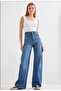Forewer////////Women's High Waist 5% Lace Flexible Jean Palazzo Pants