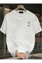 California Santa Barbara Printed Oversize Circleneck T-Shirt - 2