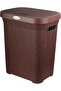 - LAUNDRY BASKET WITH LID - GREY 50 LTR CAPACITY