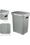 - LAUNDRY BASKET WITH LID - GREY 50 LTR CAPACITY - 5