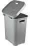 - LAUNDRY BASKET WITH LID - GREY 50 LTR CAPACITY - 3