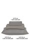 100% Natural Cotton 4 Layer Muslin Luxury Single Pique Set Light Gray 160X230Cm - 5