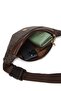 Women's Patterned Mechanized Wallet and Waist and Shoulder Bag with Cross Shoulder Strap - Brown - 8
