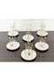 18 Pieces Porcelain Plate Tea Set - 6 Cup - 6 Plate - 6 White Butterfly Spoon - Eva Cup with Gold Details - 2