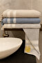 Lora 3-Piece Bath Towel Set – 100X150 cm 100% Cotton, Soft Textured, Knitted Fringe