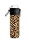 Kids Brown Leopard Patterned Steel Thermos with Straw and Direct Drinking 500 ml 31881 - 7