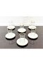 12 Piece Porcelain Plate Tea Set - 6 Cup - 6 Plate - Odin Cup with Gold Details - 2