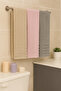Line 3-Piece Bath Towel Set – 100X150 cm 100% Cotton, Soft Textured, Striped Patterned - 2