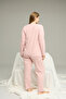 Powder Pattern Curve Large Size Battal Size Cotton Pajamas Suit25240843 - 3