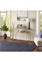 FFD Modern Glass Console Table – Minimalist Entryway Table with 2-Tier Storage, 120x40x80cm - 5