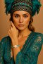 Turquoise Stone Seashell Macrame Bracelet – Handmade Adjustable - 4