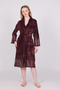 Elegant Stylish Lace Niki Velvet Bamboo Cotton Dressing Gown - 2