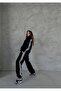 Oversized Unisex Striped Cardigan Tracksuit Set - 2