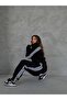 Oversized Unisex Striped Cardigan Tracksuit Set