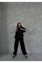 Oversized Unisex Striped Cardigan Tracksuit Set - 3