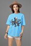 Men/Women Eight Foot Transfer Printed Round Neck Short Sleeve T-Shirt - 2