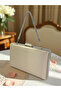 Ten Nude Satin Color Silver Detailed Stone Handle Evening Bag Evening Bag Clutch Bag