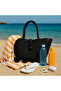 Jute Straw Black Color Beach Bag Daily Short Handle Shoulder Bag Handmade Natural Trend Bag