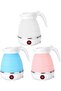 Silicone Travel Foldable Water Heater Jug Collapsible Mini Portable Electric Kettle (Random Color)