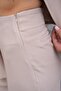Women's Special Design Dobby Woven Fabric Suit – Elegant Textured, High Waist Trousers with Button Detail - 7