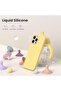 ORNARTO Compatible with iPhone 16 Pro Max Case 6.9", Slim Liquid Silicone 3 Layers Soft Gel Rubber S - 5