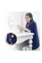 Blanket - Blue shawl with USB charging heating source - 5