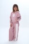 100% Cotton 2 Thread Girls Tracksuit Set – Oversize, Hooded, Kangaroo Pocket-308 - 2