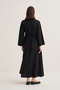 Women's Organic Cotton Lace-Up Dress Black - 6