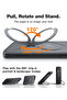 360° Spin for iPhone 16e Case 2025 with Stand, Fit for MagSafe, 4X Mil-Grade Protective, Rot - 3