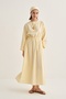 Women's Organic Cotton Lace-Up Dress Butter