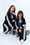 Oversize 2 Thread Girls Sports Bottom & Top Tracksuit Set – 100% Cotton-308 - 3