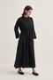 Women's Organic Cotton Lace-Up Dress Black - 2
