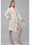 Elegant Comfortable Muslin Fabric Bamboo Cotton Dressing Gown - 5