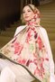 Patterned Shawl Khaki İpk113